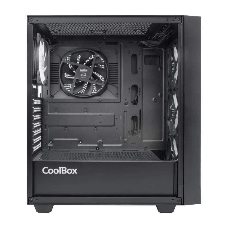 Coolbox Caja Gaming ATX GA300 GRIDLINE Black - Imagen 4