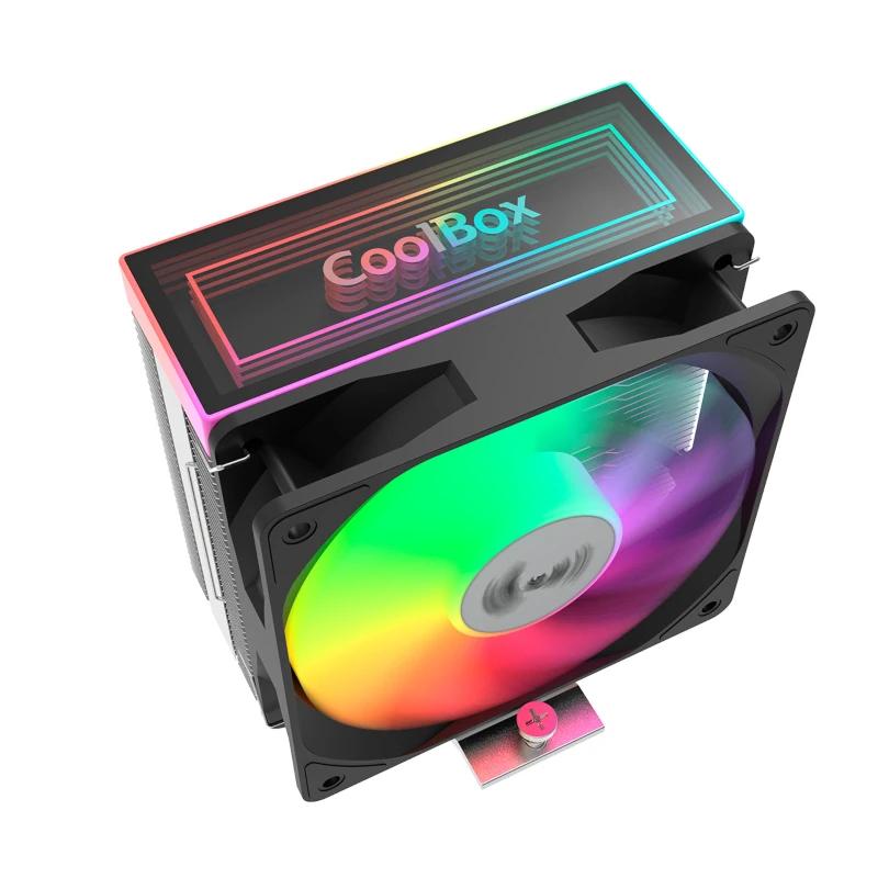 Coolbox Gaming Refrigerador CPU ARGB 4 Heatpipes - Imagen 2