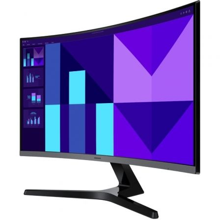 Monitor Profesional Curvo Samsung Essential Monitor S3 S39GD S27D396GAU 27"/ Full HD/ Multimedia/ Negro y Plata - Imagen 2