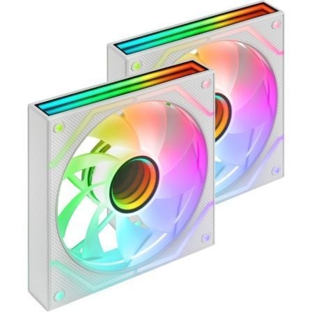 Pack 2 Ventiladores Mars Gaming MF-3DPROX2R/ 12cm/ ARGB/ Blancos - Imagen 3